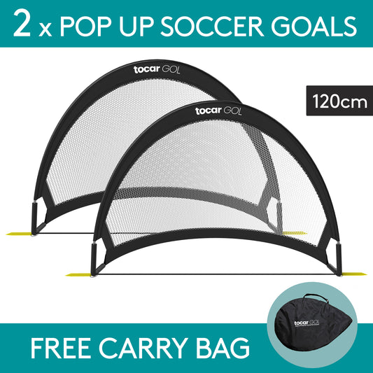 2 x 4FT Kids Soccer Goals Pop Up Soccer Goals